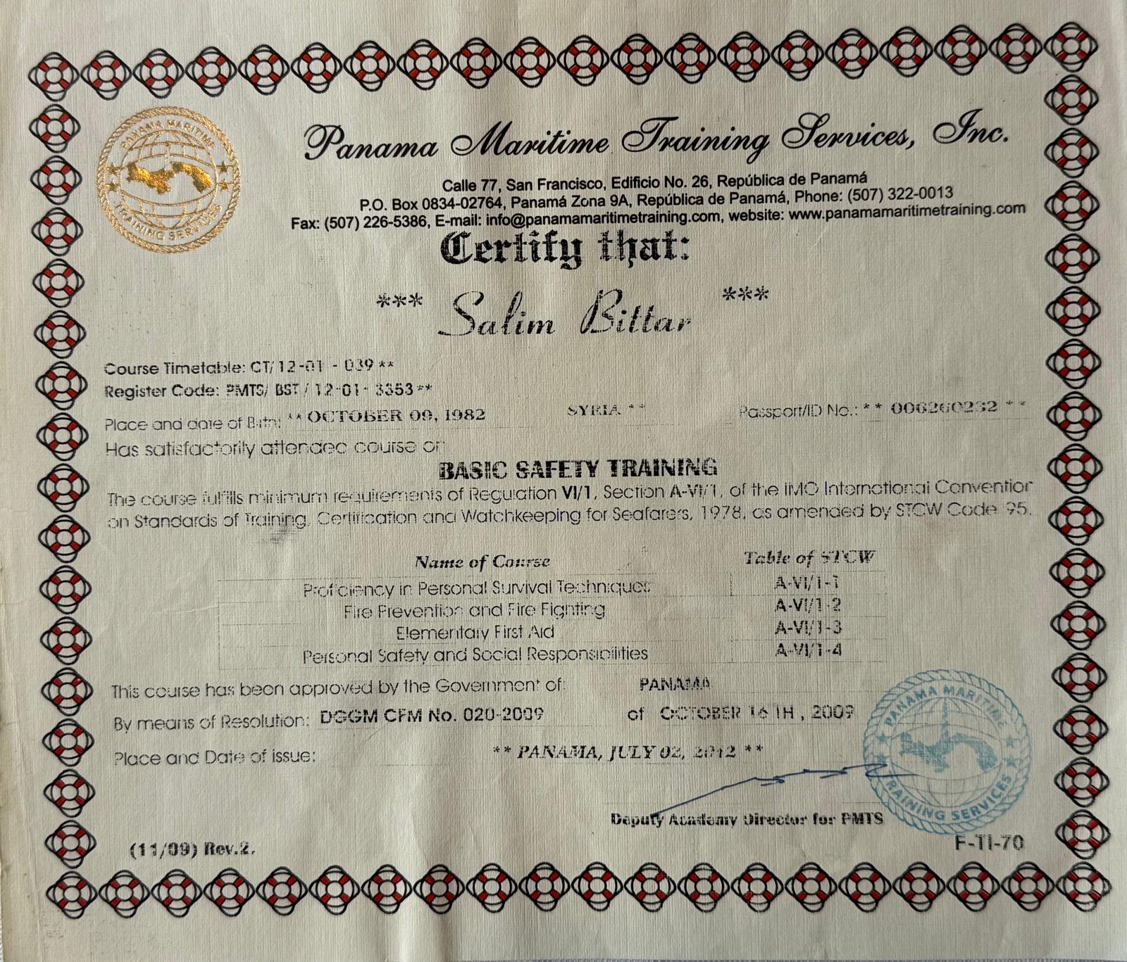 Certificate 10